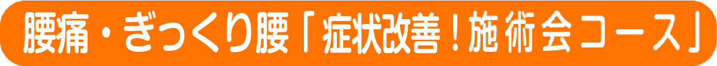 腰痛の「1コイン施術会コース」